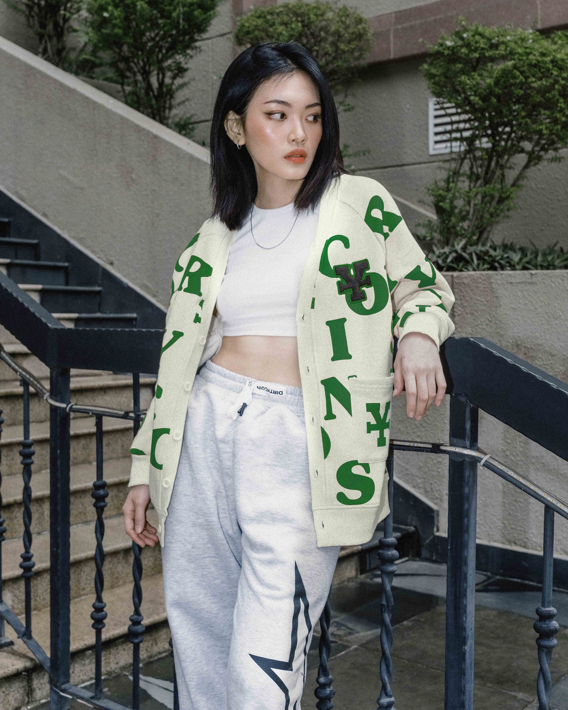 DirtyCoins Print Cardigan