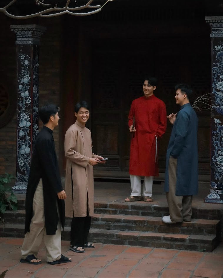 Áo Dài Linen 02 (Pants not Included)