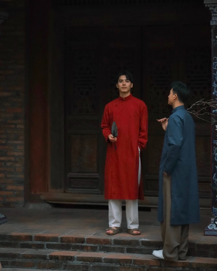 Áo Dài Linen 02 (Pants not Included)
