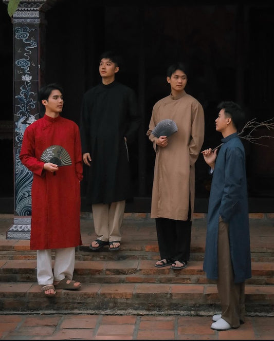 Áo Dài Linen 02 (Pants not Included)