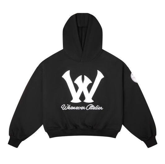 "WHENEVER" BIG LOGO HOODIE
