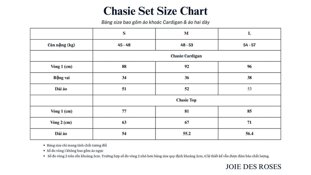 Chasie Set (Not included Skirt)