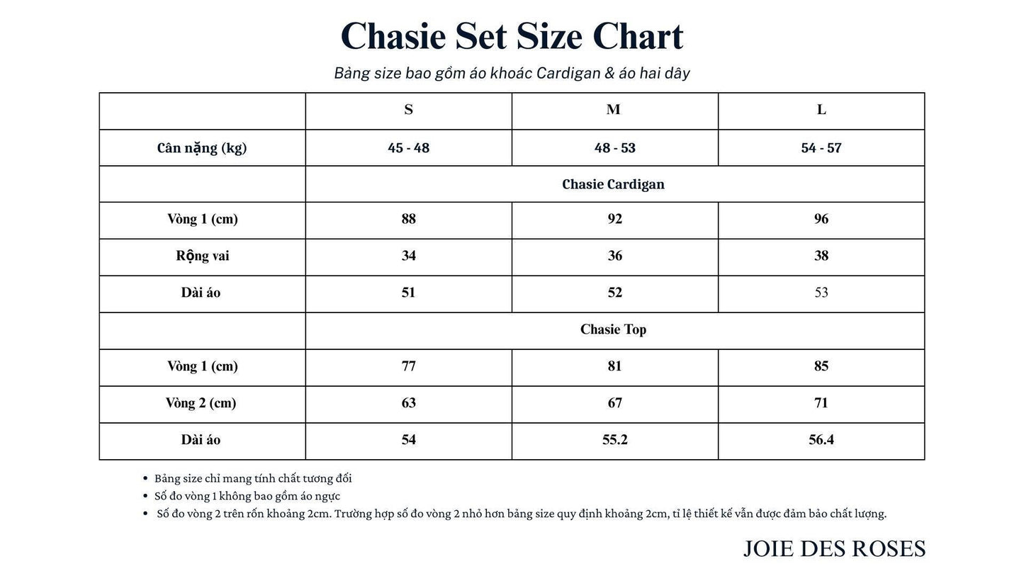 Chasie Set (Not included Skirt)