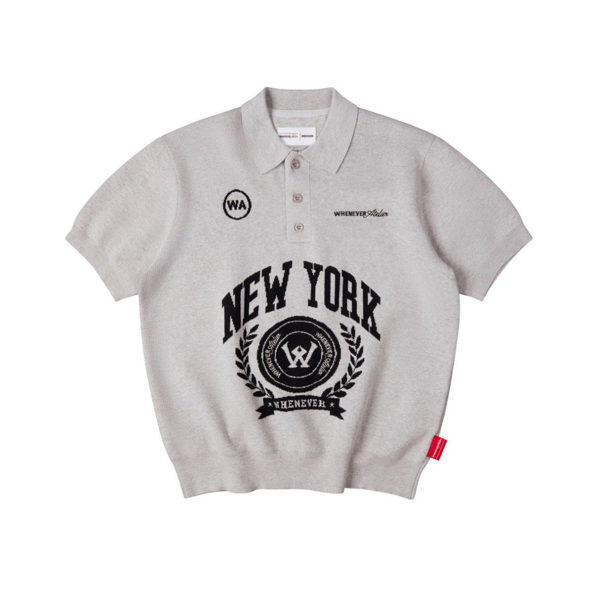 "Whenever" NY Knit Polo Shirt