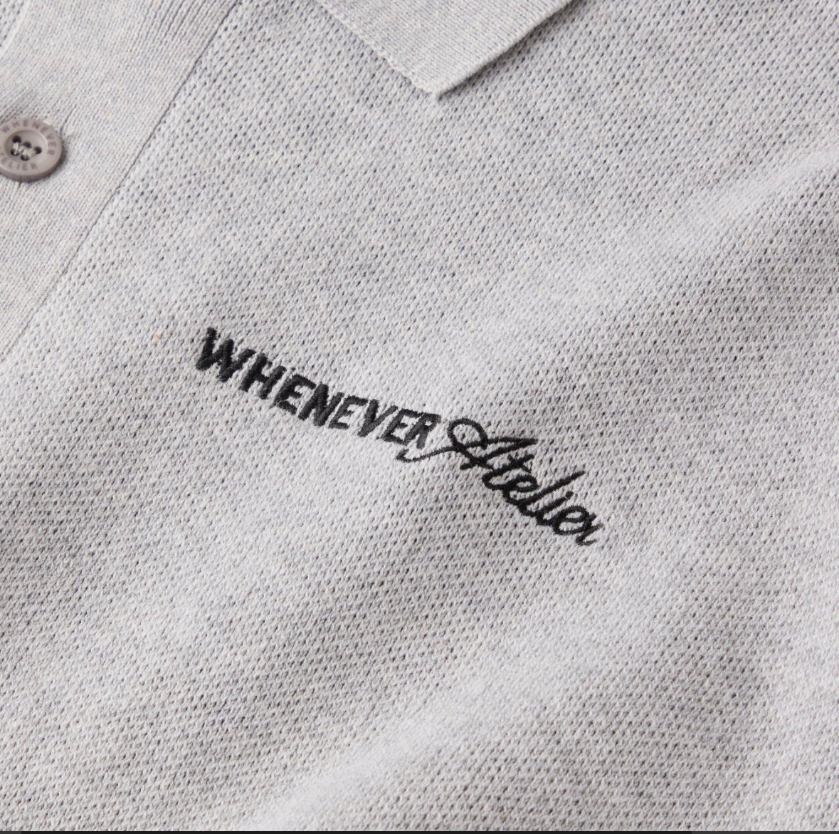 "Whenever" NY Knit Polo Shirt