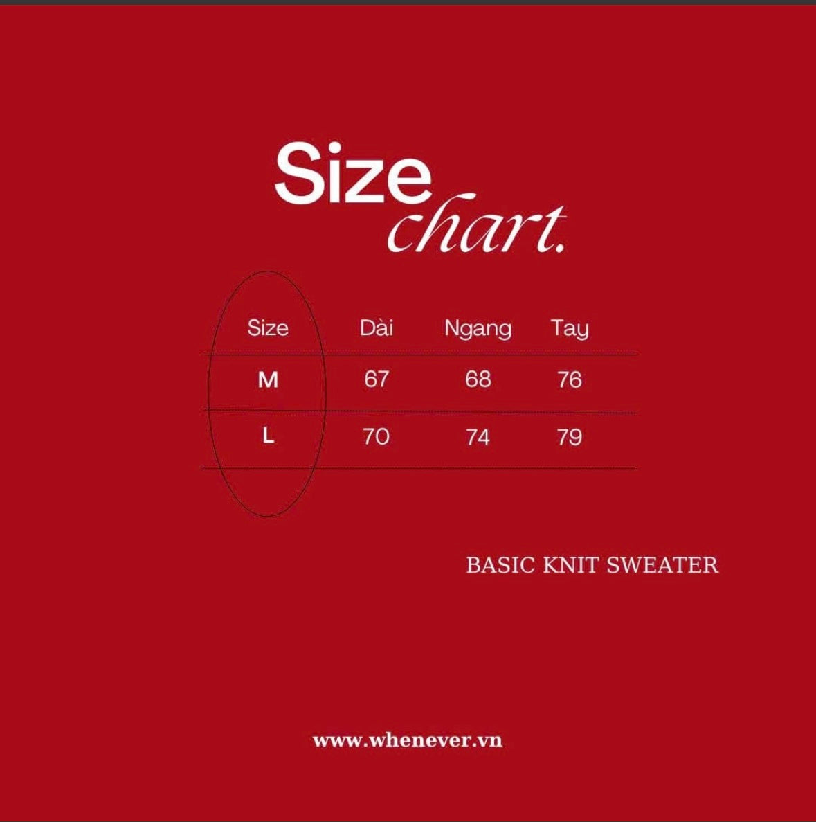 “WHENEVER” BASIC LOGO KNIT SWEATER