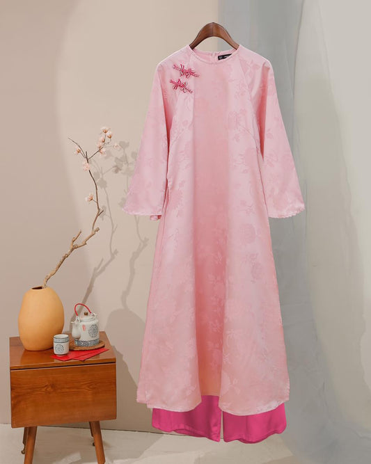 Set Áo Dài Phấn Chi