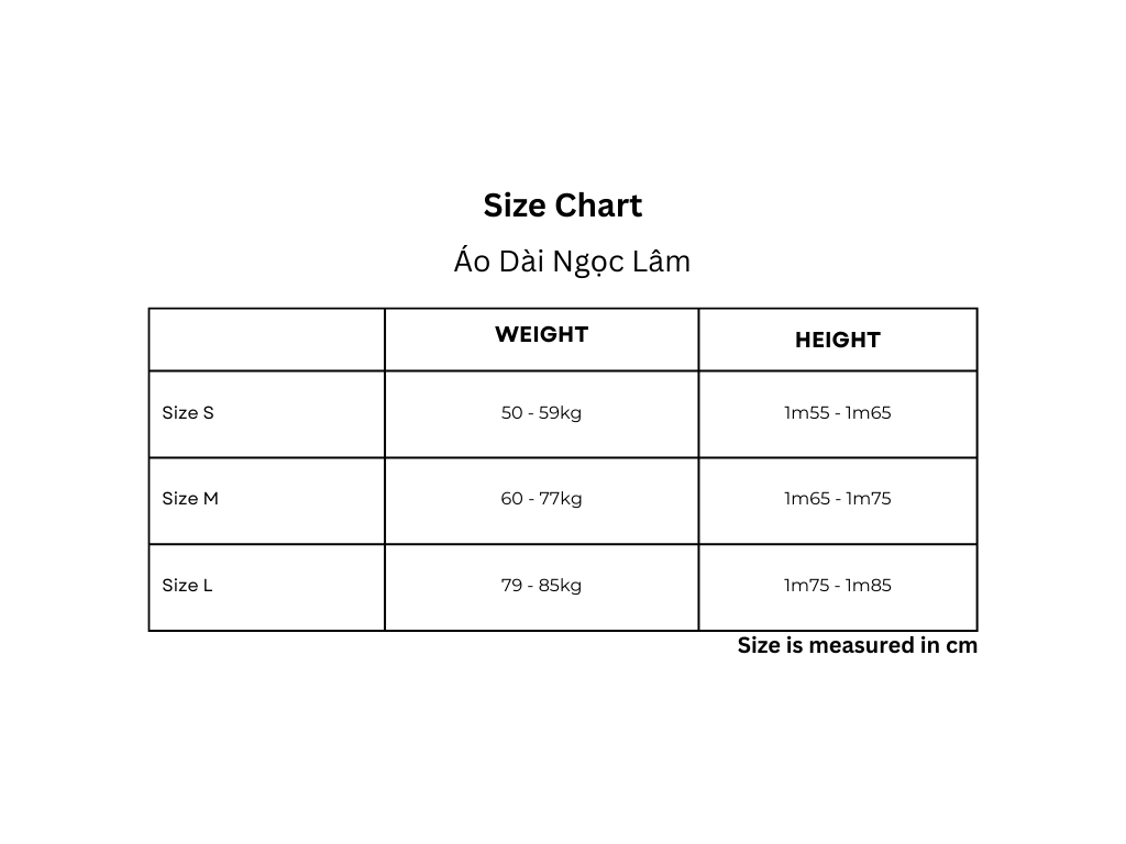 Áo Dài Ngọc Lâm (Pants & Pendants not Included)