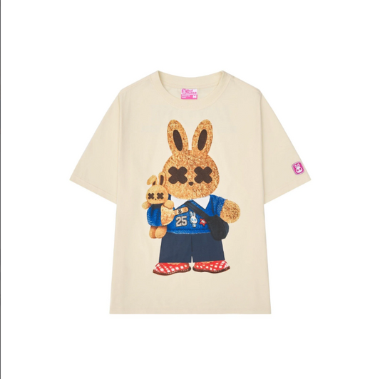KID RABBIT TEE - CREAM