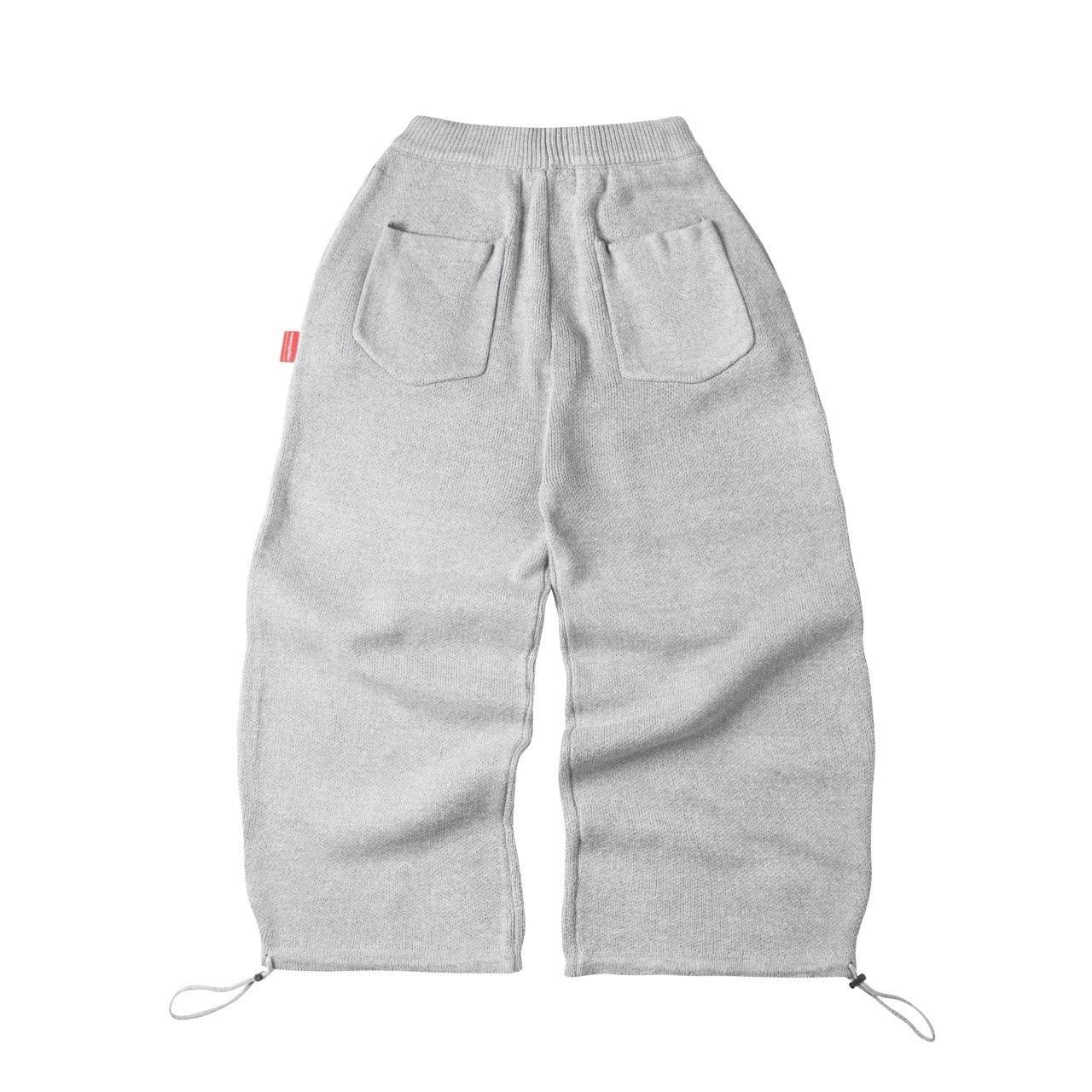 “WHENEVER” BASIC LOGO KNIT PANTS