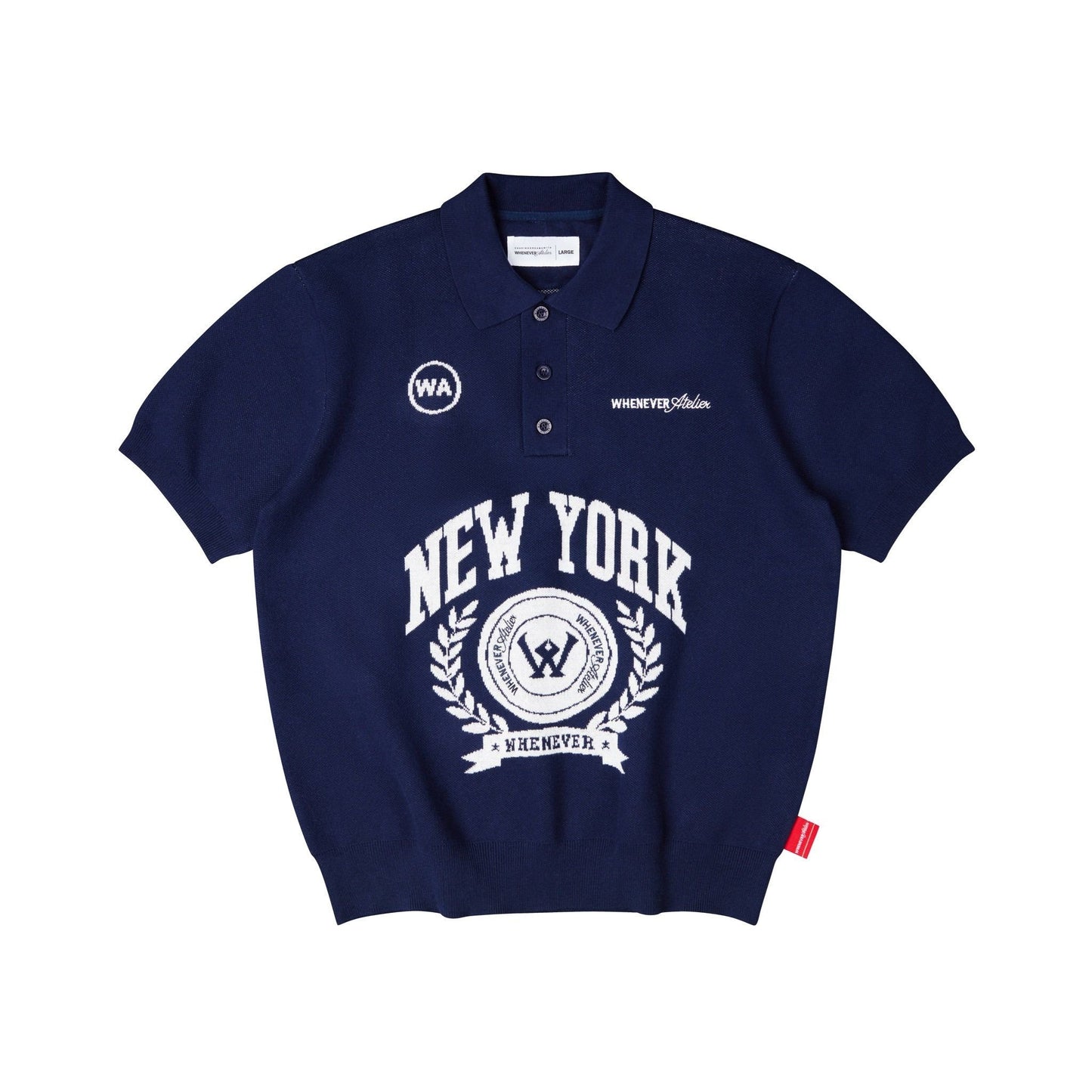 "Whenever" NY Knit Polo Shirt