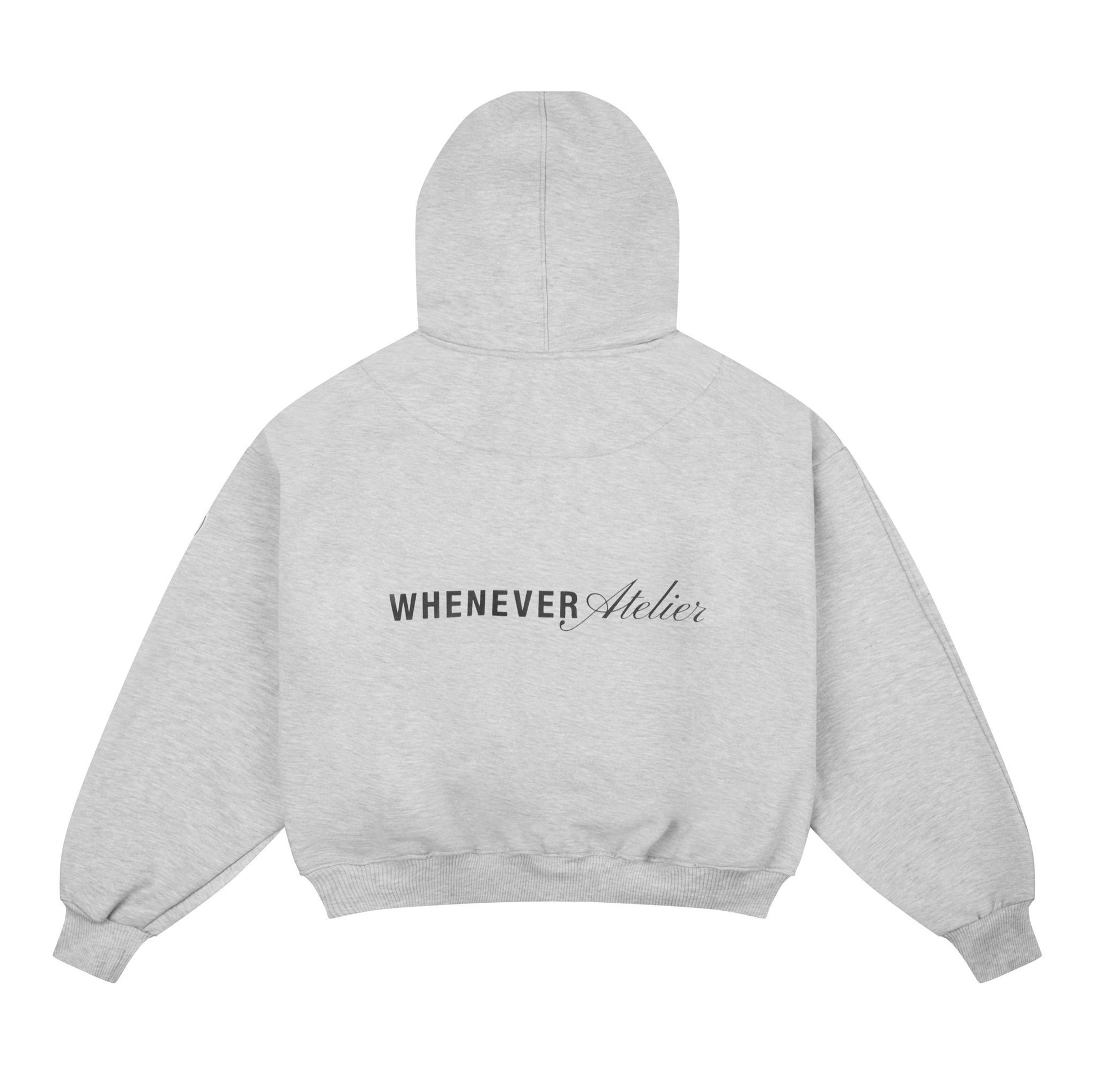 “WHENEVER” BEAR HOODIE ZIP
