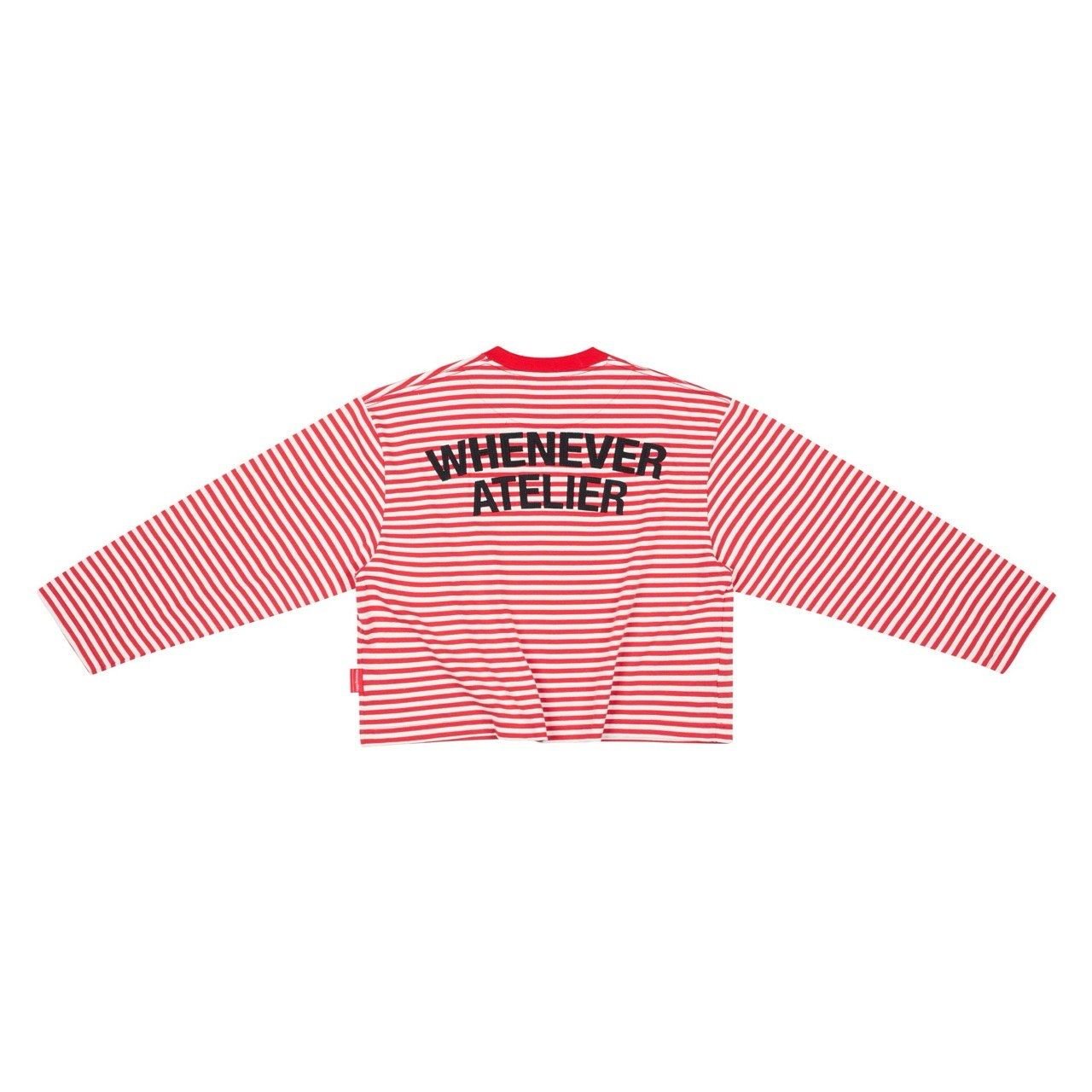 “WHENEVER” STRIPED LONG SLEEVE T-SHIRT VER2