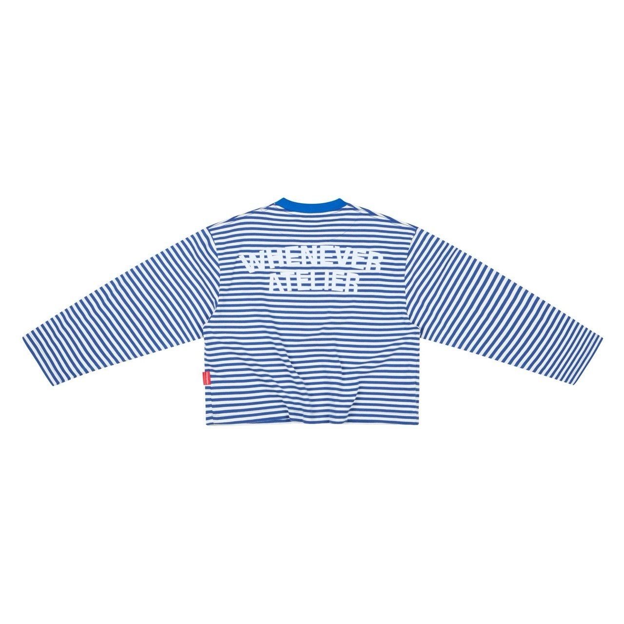 “WHENEVER” STRIPED LONG SLEEVE T-SHIRT VER2