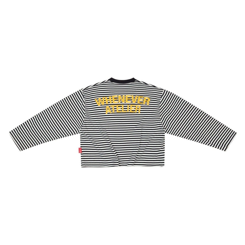 “WHENEVER” STRIPED LONG SLEEVE T-SHIRT VER2