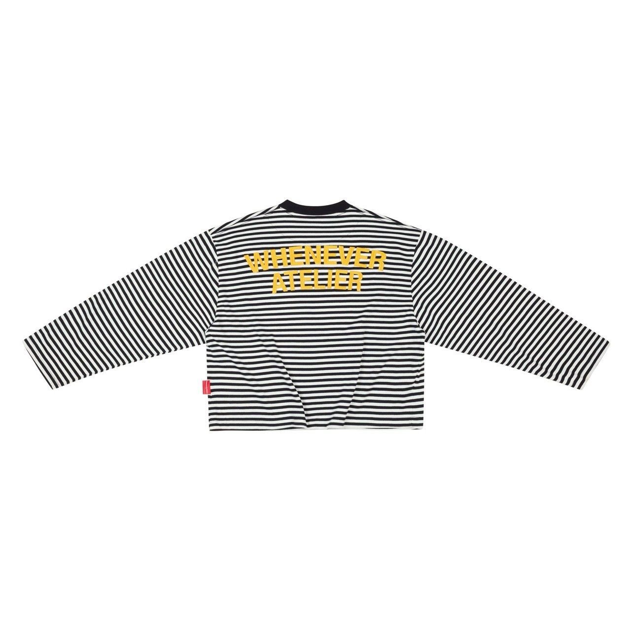 “WHENEVER” STRIPED LONG SLEEVE T-SHIRT VER2