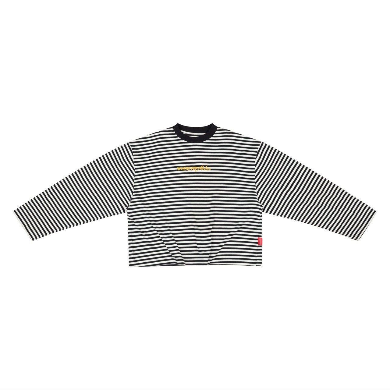 “WHENEVER” STRIPED LONG SLEEVE T-SHIRT VER2