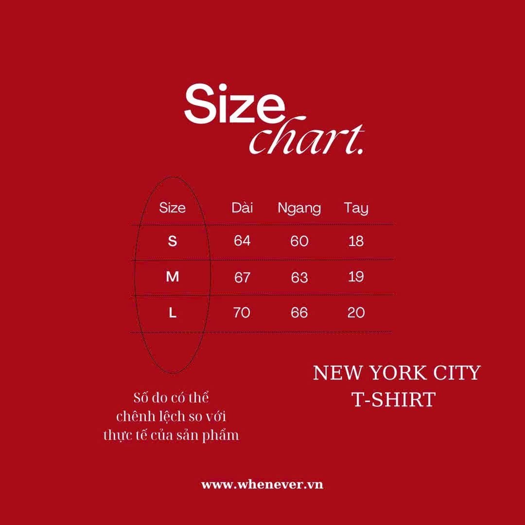 “WHENEVER” NEW YORK CITY T-SHIRT