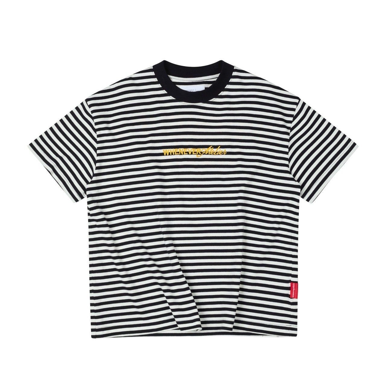 “WHENEVER” STRIPED T-SHIRT VER2