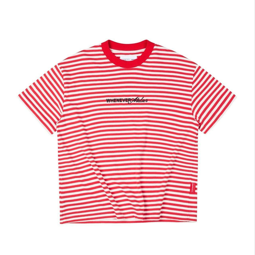 “WHENEVER” STRIPED T-SHIRT VER2