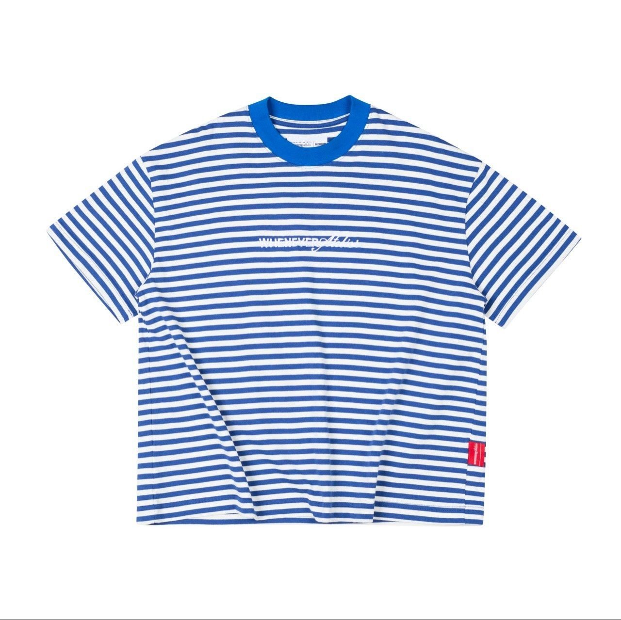 “WHENEVER” STRIPED T-SHIRT VER2