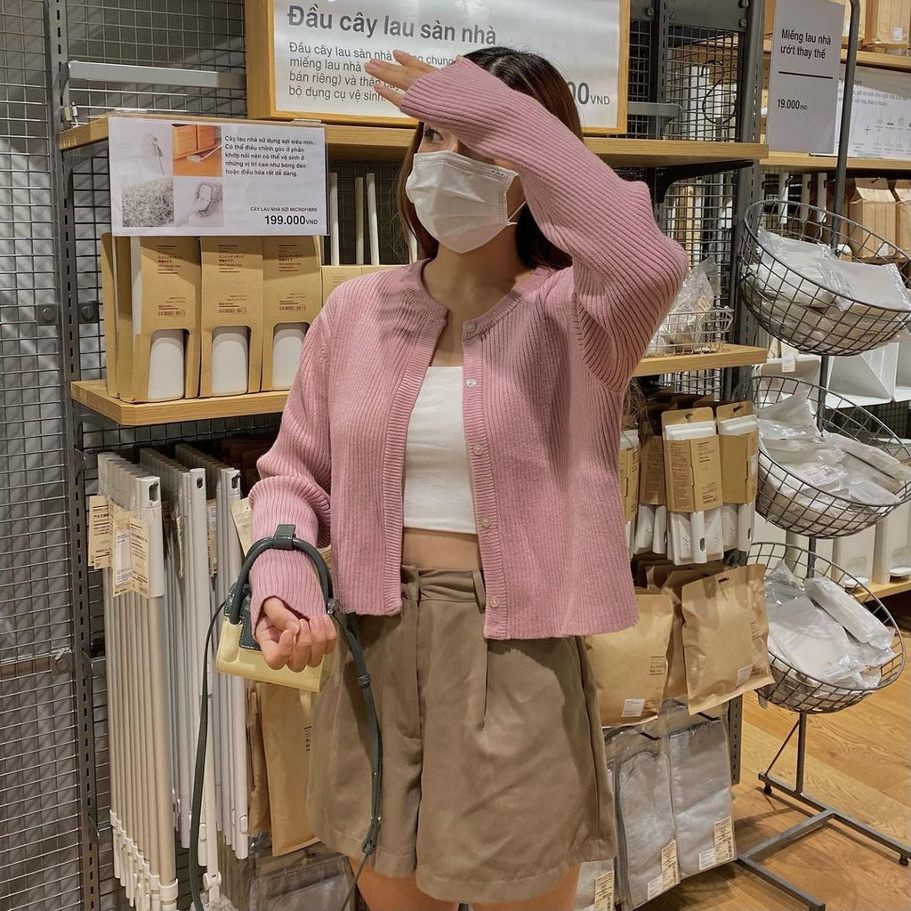 Pink Conan Knit Cardigan - Gòn.